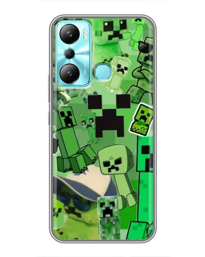 Чехол для Infinix Hot 20i (X665E) с картинкой «Криперы Minecraft» Чехол для Infinix Hot 20i (X665E) с картинкой «Криперы Minecraft»