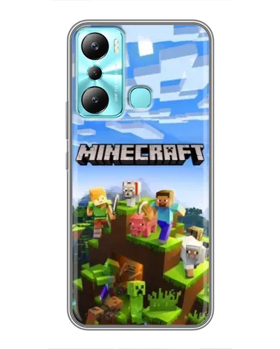 Чехол для Infinix Hot 20i (X665E) с картинкой «Minecraft классический мир» Чехол для Infinix Hot 20i (X665E) с картинкой «Minecraft классический мир»