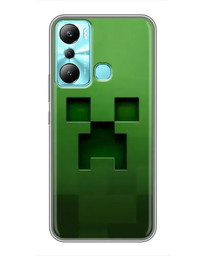 Чехол для Infinix Hot 20i (X665E) с картинкой «Крипер микро-дизайн» Чехол для Infinix Hot 20i (X665E) с картинкой «Крипер микро-дизайн»