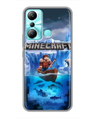 Чехол для Infinix Hot 20i (X665E) с картинкой «Minecraft ледяной мир» Чехол для Infinix Hot 20i (X665E) с картинкой «Minecraft ледяной мир»