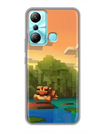 Чехол для Infinix Hot 20i (X665E) с картинкой «Майнкрафт закат солнца» Чехол для Infinix Hot 20i (X665E) с картинкой «Майнкрафт закат солнца»