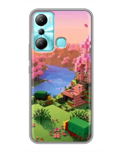 Чехол для Infinix Hot 20i (X665E) с картинкой «Розовое дерево Minecraft» Чехол для Infinix Hot 20i (X665E) с картинкой «Розовое дерево Minecraft»