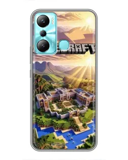 Чехол для Infinix Hot 20i (X665E) с картинкой «Minecraft панорама»