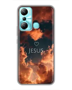 Чехол для Infinix Hot 20i (X665E) с картинкой «Сияние Имени Jesus»