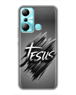 Чехол для Infinix Hot 20i (X665E) с картинкой «Надпись Jesus Graffiti»