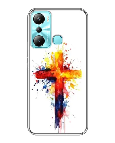 Чехол для Infinix Hot 20i (X665E) с картинкой «Акварельный крест» Чехол для Infinix Hot 20i (X665E) с картинкой «Акварельный крест»