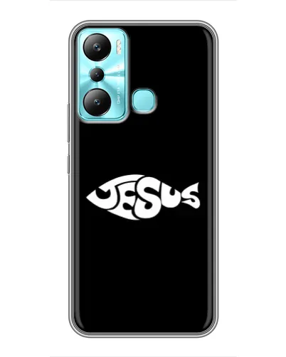 Чохол для Infinix Hot 20i (X665E) з картинкою «Риба Jesus» Чохол для Infinix Hot 20i (X665E) з картинкою «Риба Jesus»