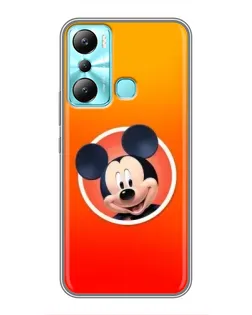 Чехол для Infinix Hot 20i (X665E) с картинкой «Mickey в круге»