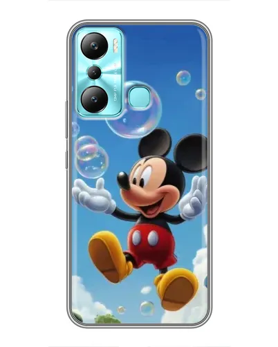 Чехол для Infinix Hot 20i (X665E) с картинкой «Mickey и мыльные пузыри»