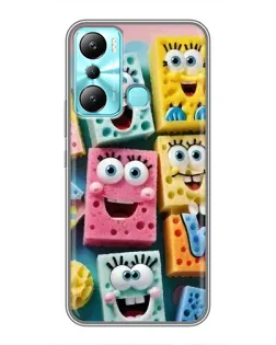 Чехол для Infinix Hot 20i (X665E) с картинкой «Цветные губки»