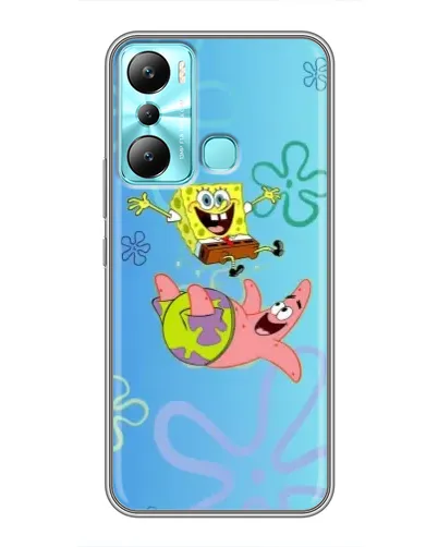 Чехол для Infinix Hot 20i (X665E) с картинкой «Спанч Боб и Патрик»