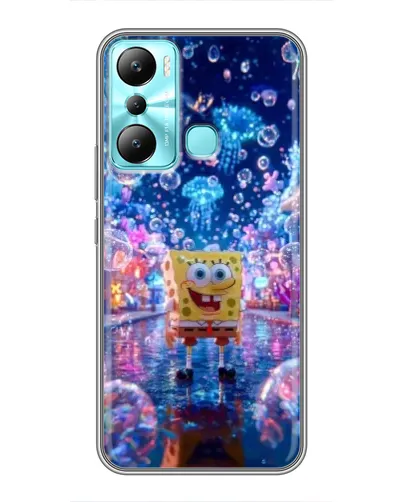 Чехол для Infinix Hot 20i (X665E) с картинкой «Неоновый океан»