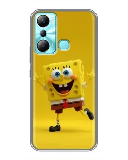 Чехол для Infinix Hot 20i (X665E) с картинкой «Позитивный Губка Боб»