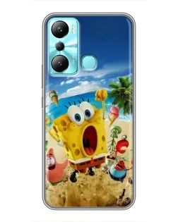 Чехол для Infinix Hot 20i (X665E) с картинкой «Развлечения на пляже»