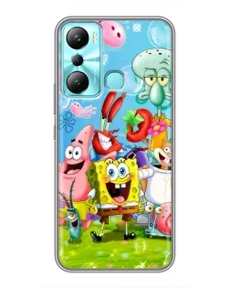 Чохол для Infinix Hot 20i (X665E) з картинкою «Губка Боб та друзі»