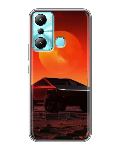 Чехол для Infinix Hot 20i (X665E) с картинкой «Cybertruck на Марсе»
