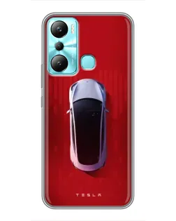 Чехол для Infinix Hot 20i (X665E) с картинкой «Tesla Top View» Чехол для Infinix Hot 20i (X665E) с картинкой «Tesla Top View»