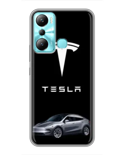 Чехол для Infinix Hot 20i (X665E) с картинкой «Tesla Model Y»