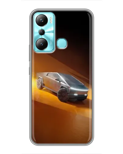 Чехол для Infinix Hot 20i (X665E) с картинкой «Cybertruck в пустыне»