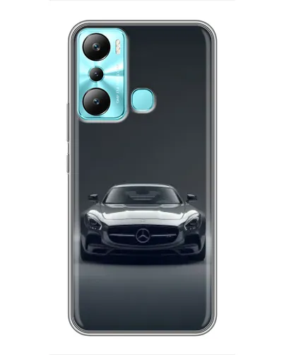 Чехол для Infinix Hot 20i (X665E) с картинкой «Mercedes на черном»
