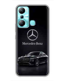 Чехол для Infinix Hot 20i (X665E) с картинкой «Mercedes — решетка радиатора»