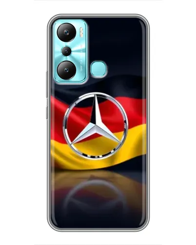 Чехол для Infinix Hot 20i (X665E) с картинкой «Mercedes — флаг Германии»