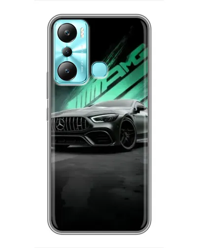 Чехол для Infinix Hot 20i (X665E) с картинкой «Темный Mercedes AMG»