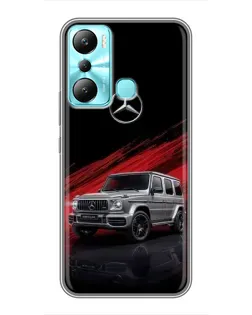 Чехол для Infinix Hot 20i (X665E) с картинкой «Mercedes G-Class красный»