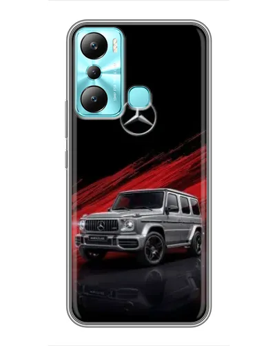 Чехол для Infinix Hot 20i (X665E) с картинкой «Mercedes G-Class красный»