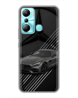 Чехол для Infinix Hot 20i (X665E) с картинкой «Mercedes AMG — графика»