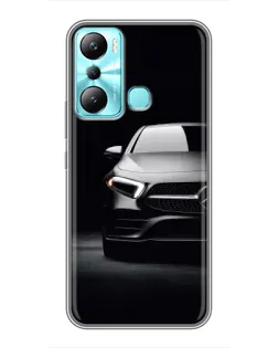 Чехол для Infinix Hot 20i (X665E) с картинкой «Свет фар Mercedes»