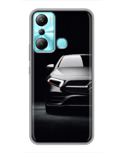 Чехол для Infinix Hot 20i (X665E) с картинкой «Свет фар Mercedes»