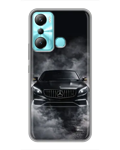 Чехол для Infinix Hot 20i (X665E) с картинкой «Mercedes в дыму»