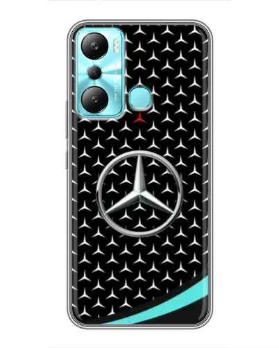 Чехол для Infinix Hot 20i (X665E) с картинкой «Mercedes — бирюзовый акцент»