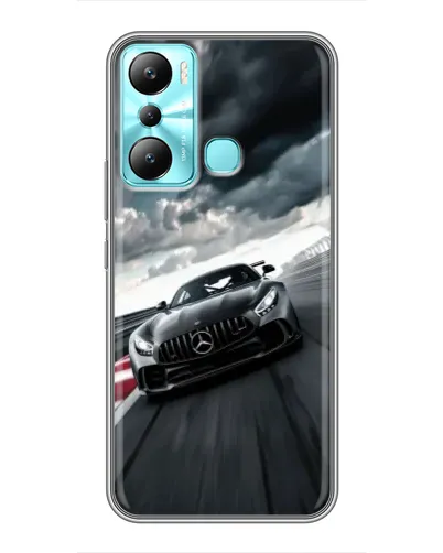 Чехол для Infinix Hot 20i (X665E) с картинкой «Гоночный Mercedes AMG»