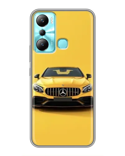 Чехол для Infinix Hot 20i (X665E) с картинкой «Желтый Mercedes GT»