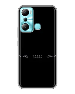 Чехол для Infinix Hot 20i (X665E) с картинкой «Audi — световой подпись» Чехол для Infinix Hot 20i (X665E) с картинкой «Audi — световой подпись»
