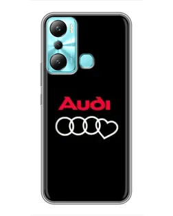 Чехол для Infinix Hot 20i (X665E) с картинкой «Логотип Audi Heart» Чехол для Infinix Hot 20i (X665E) с картинкой «Логотип Audi Heart»