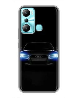 Чехол для Infinix Hot 20i (X665E) с картинкой «Audi в неоне»