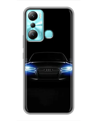 Чехол для Infinix Hot 20i (X665E) с картинкой «Audi в неоне»