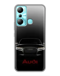 Чехол для Infinix Hot 20i (X665E) с картинкой «Audi — градиентный контур»