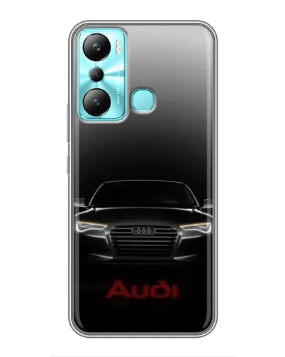Чехол для Infinix Hot 20i (X665E) с картинкой «Audi — градиентный контур»