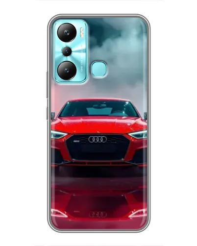 Чехол для Infinix Hot 20i (X665E) с картинкой «Audi RS — красный стиль»