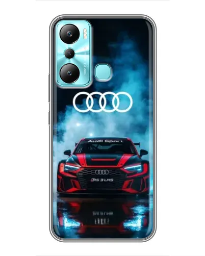 Чехол для Infinix Hot 20i (X665E) с картинкой «Audi Sport — неон»