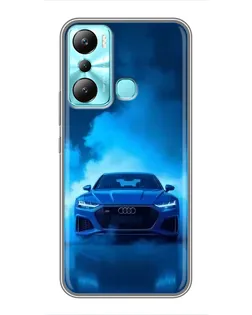 Чехол для Infinix Hot 20i (X665E) с картинкой «Audi — голубая энергия»