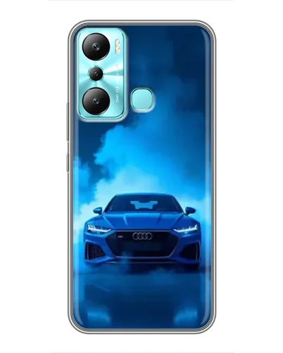 Чехол для Infinix Hot 20i (X665E) с картинкой «Audi — голубая энергия»