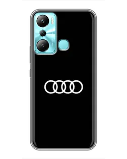 Чехол для Infinix Hot 20i (X665E) с картинкой «Audi White Logo»