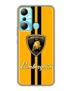 Чохол для Infinix Hot 20i (X665E) з картинкою «Lamborghini Stripe жовтий»