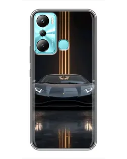 Чехол для Infinix Hot 20i (X665E) с картинкой «Lamborghini золотые линии» Чехол для Infinix Hot 20i (X665E) с картинкой «Lamborghini золотые линии»