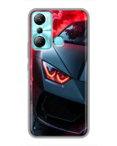Чехол для Infinix Hot 20i (X665E) с картинкой «Lamborghini красное сияние»